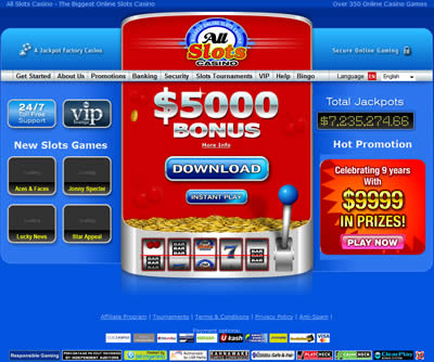 All Slots Casino bonuses and