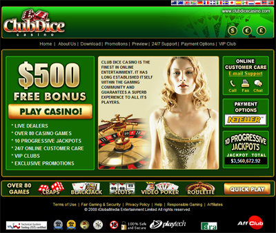 club dice online casino in US